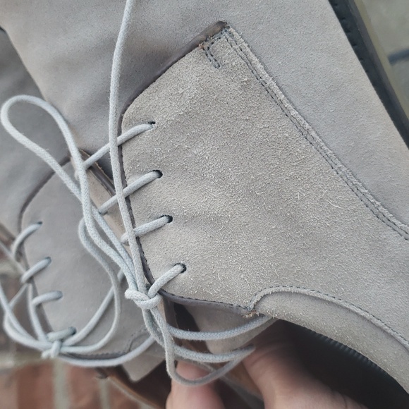 VINCE Suede Leather Loafer Dress Shoes Size 9 Taupe Old Money Classic Italy - Picture 14 of 16